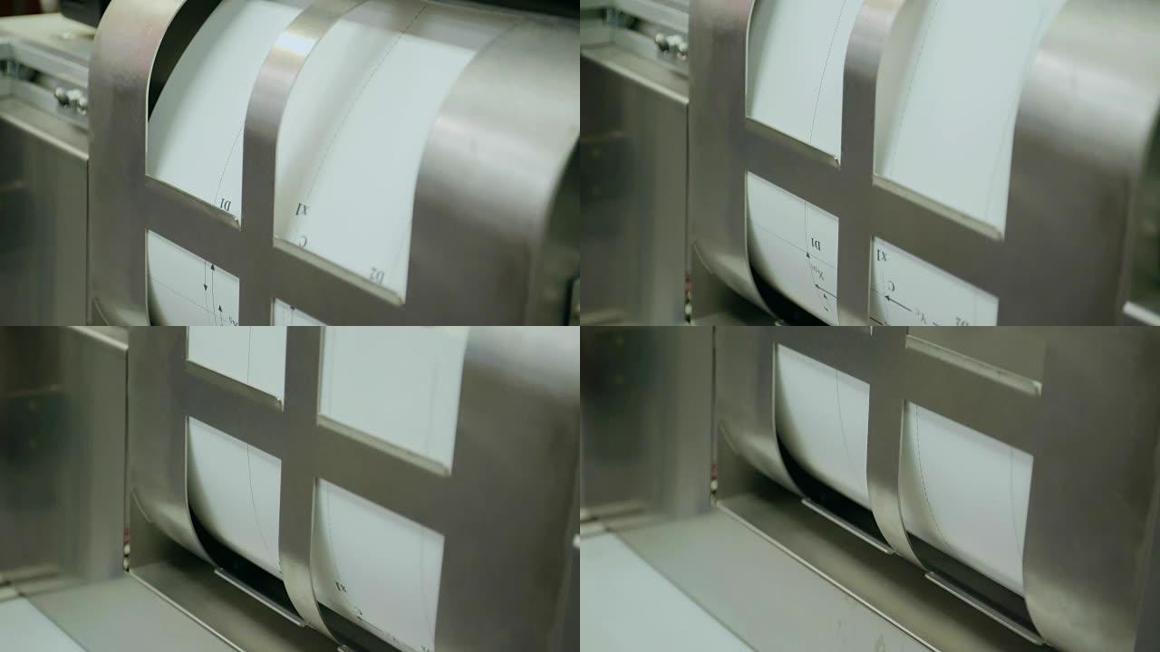定制图书印刷机通过印刷过程移动纸张