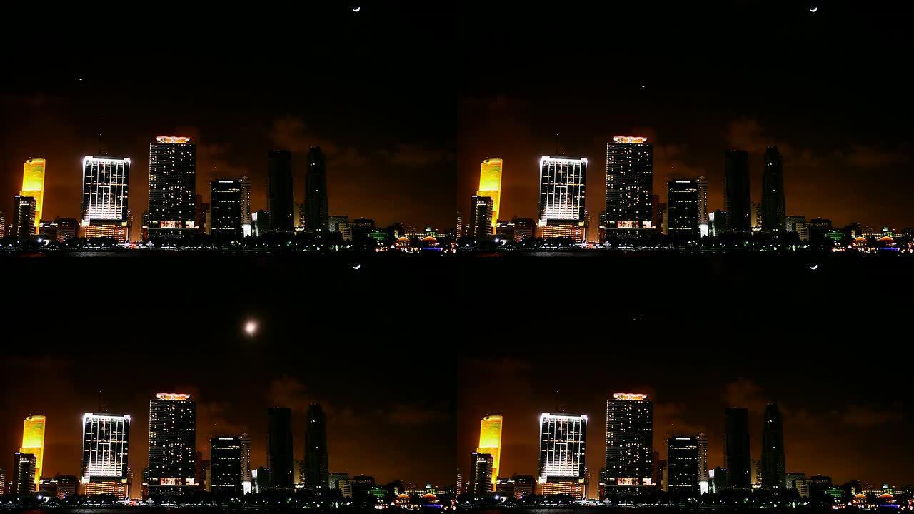 迈阿密上空的月亮迈阿密上空的月亮