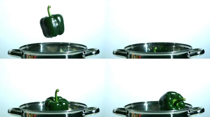 青椒掉在锅里