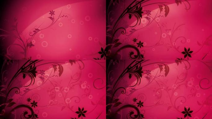 花朵图案背景（深粉色）-环形