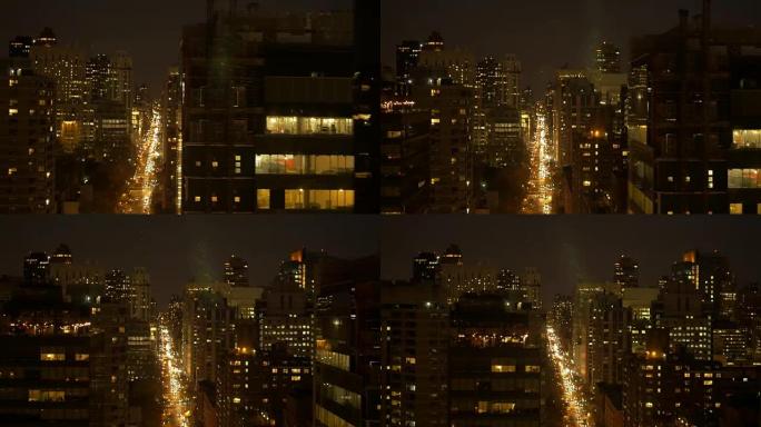 拍摄于美国纽约市市长。高大的高楼大厦和高大的大厦