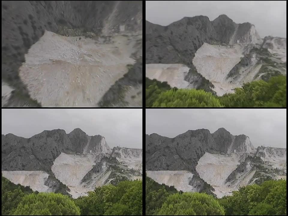 意大利卡拉拉大理石采石场：射门偏出