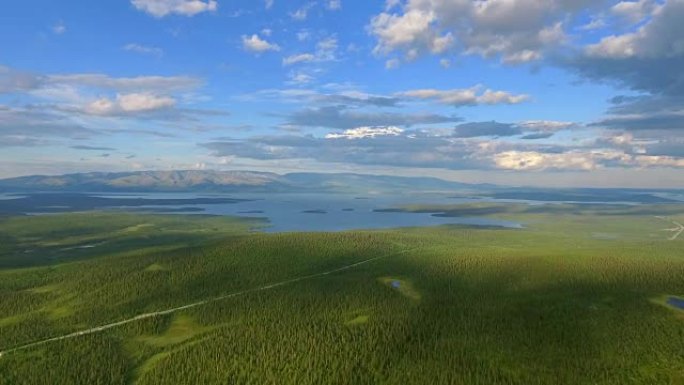 山道鸟瞰图