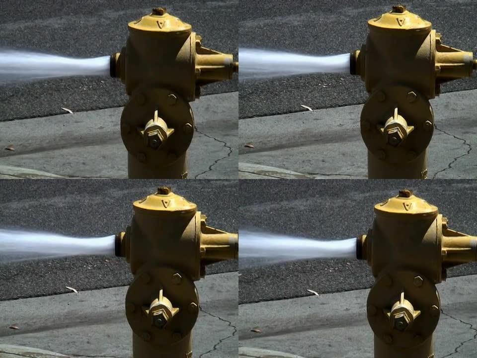 节水：喷洒消防栓