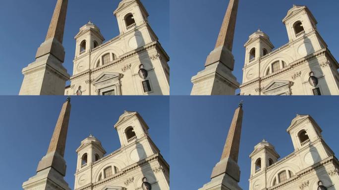 天合光能&#224；dei Monti教堂和方尖碑