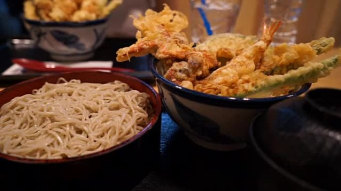 虾天妇罗日本食物