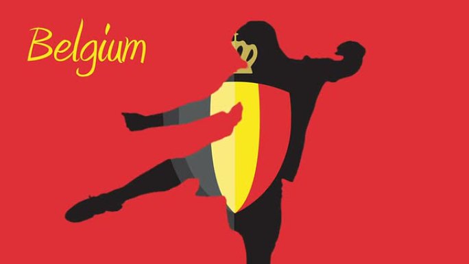 比利时世界杯2014动画与球员