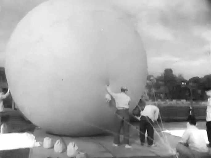 1951年日本为美军提供载人热气球