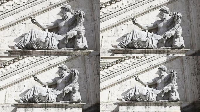 罗马塞纳托利奥宫的尼罗河神雕像