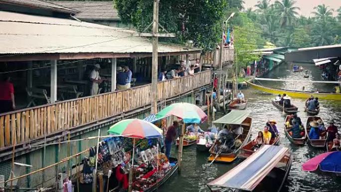 传统东南亚河流市场
