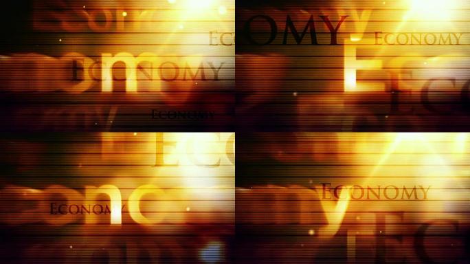 现代文本背景循环-经济黄金（FUll HD）