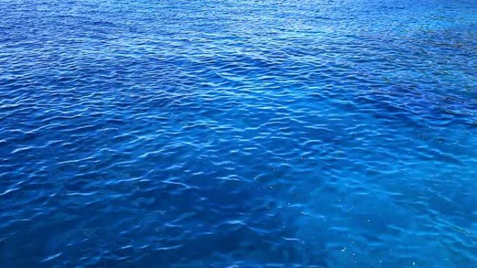 蓝色海水自然背景，高清视频