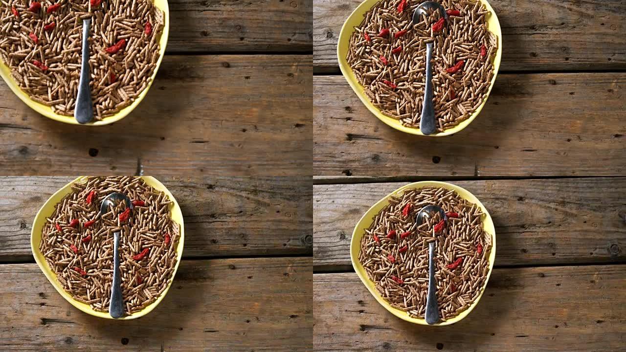 一碗谷物麸皮棒4k