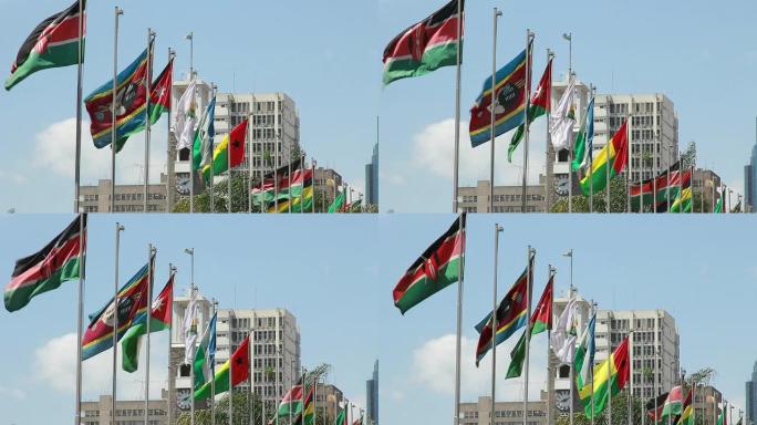 内罗毕的非洲国旗内罗毕的非洲国旗