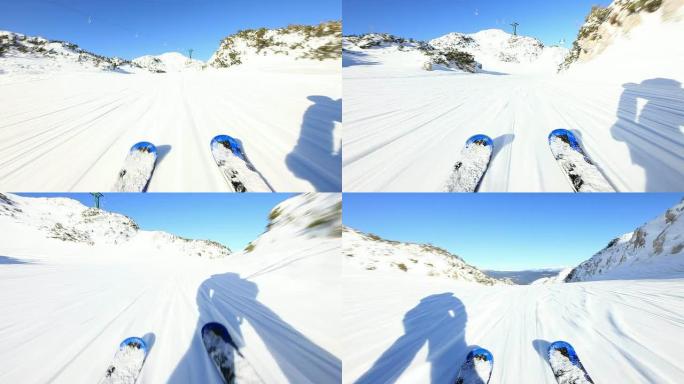 HD：滑雪板下坡
