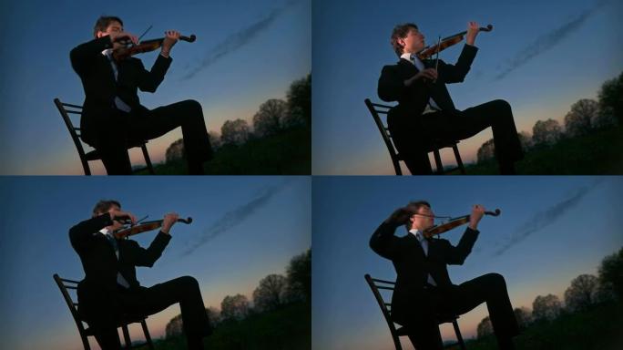 HD: 《自然》中的小提琴家