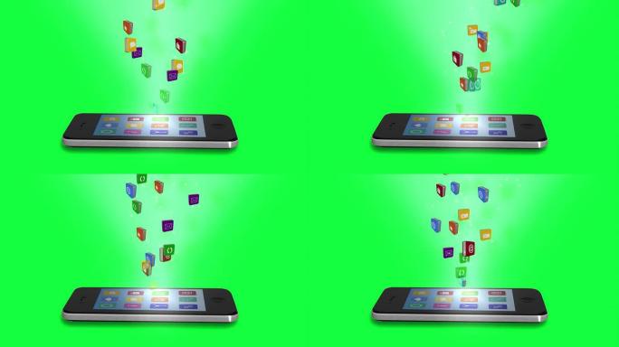 来自智能手机的应用程序图标