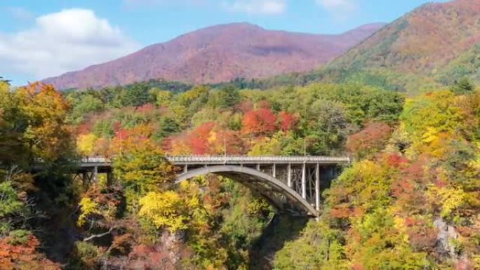 延时: 日本鸣子乔治宫城大崎的桥梁