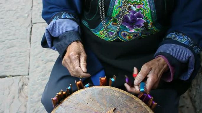苗族传统编织工艺，向上pan，MS