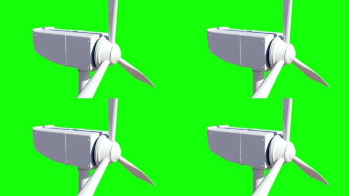 风力涡轮机的动画