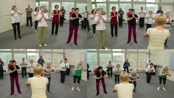 高清: 成年人做Rilates放松运动