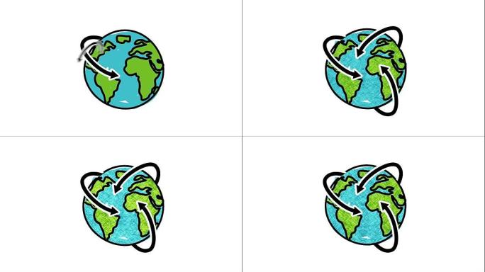 地球行星背景设计，视频动画