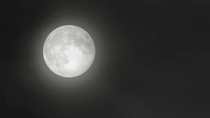 4k中的超级月亮-真实镜头