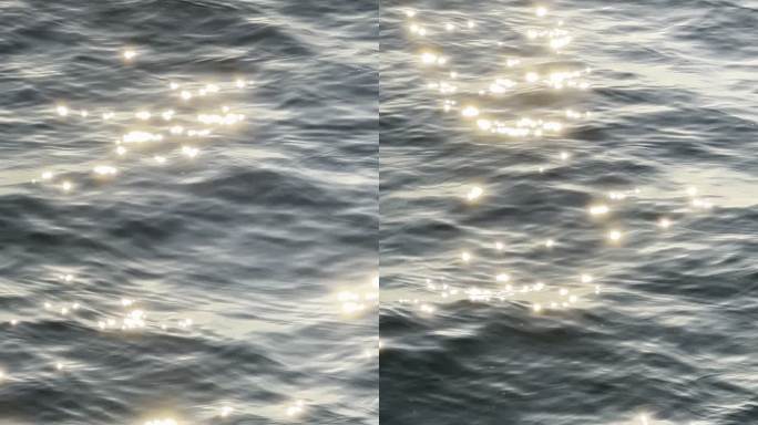 海平面波光粼粼视觉原创拍摄竖屏素材