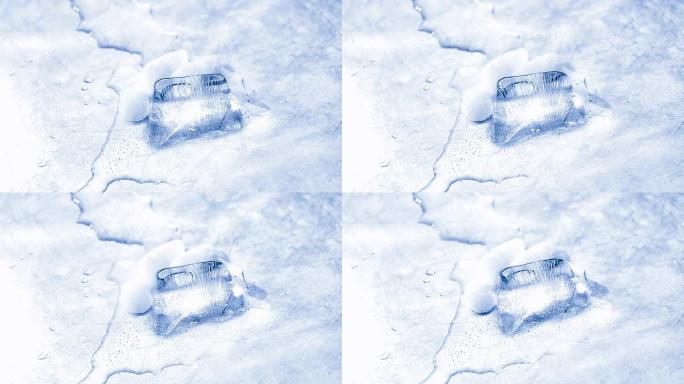 冰块融化冰川视频冰雪消融北极洲