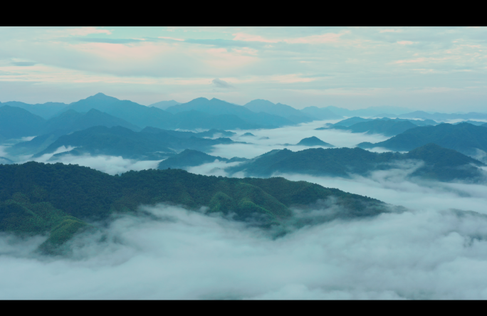 航拍黄山云海2