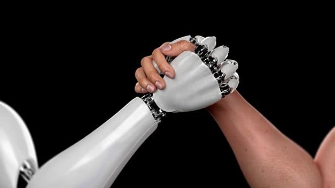 人类对抗机器人，手臂摔跤比赛