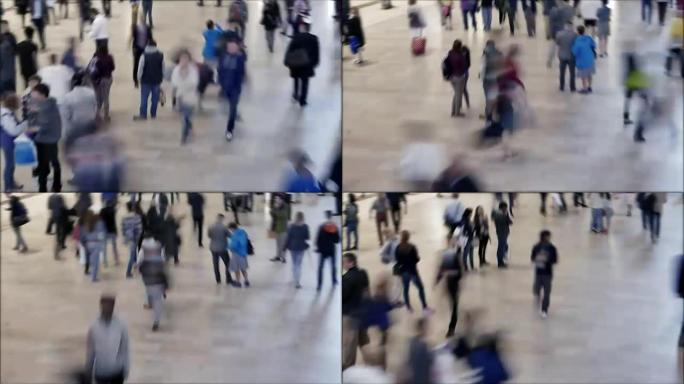 在城市中行走的人很多: 压力，现代生活，人口过剩