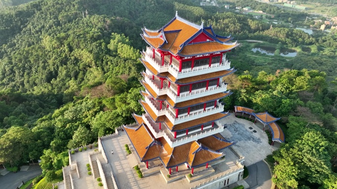 韶关市区全景航拍 韶阳楼4K