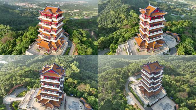 韶关市区全景航拍 韶阳楼4K