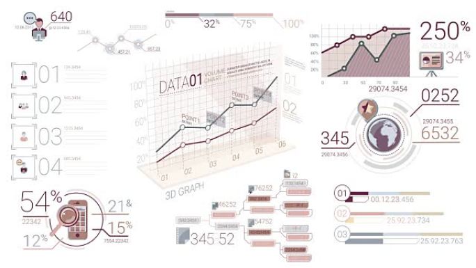 公司信息图表元素