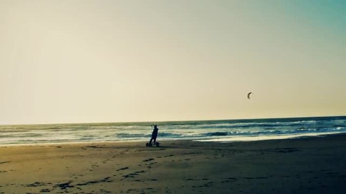 加利福尼亚州旧金山海洋海滩上的风筝场