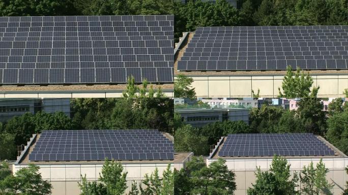 屋顶上的太阳能发电厂-放大