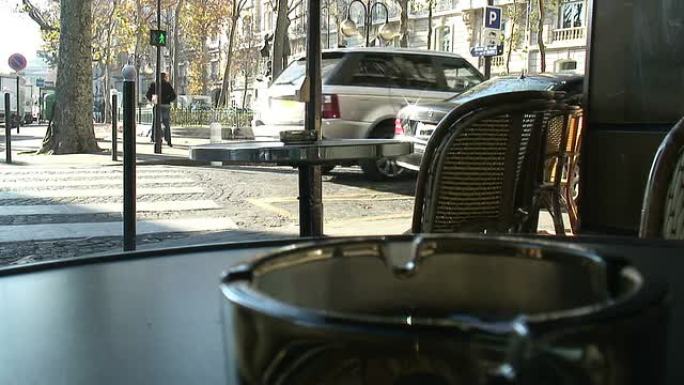 (HD1080i)法国:巴黎街角咖啡馆
