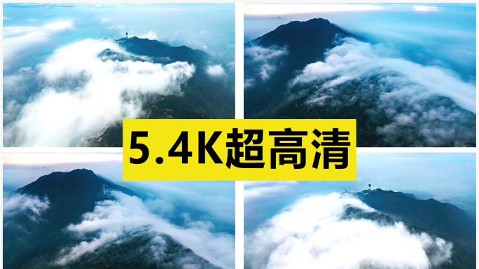 云海流过山脊 航拍延时【原创5.4K】