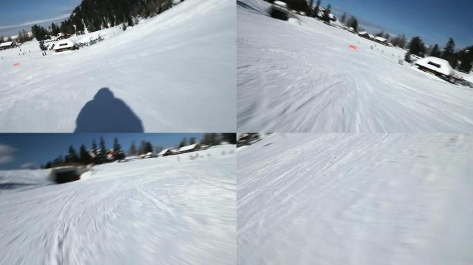 HD：滑雪板下坡