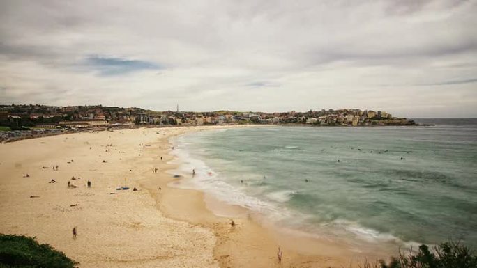 邦迪海滩高清延时澳大利亚悉尼