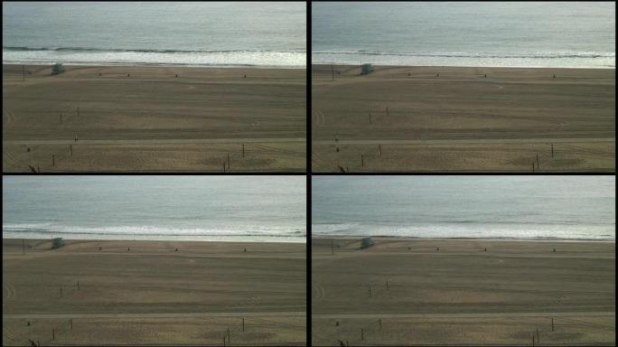 （HD1080）宽沙滩（航拍）