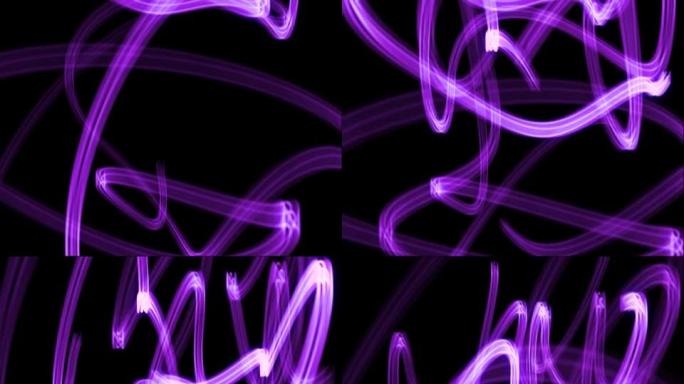3D空间中的紫光条纹