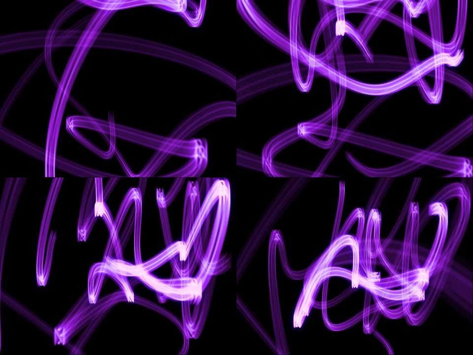 3D空间中的紫光条纹