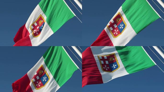 真正的意大利国旗和天空无名之辈