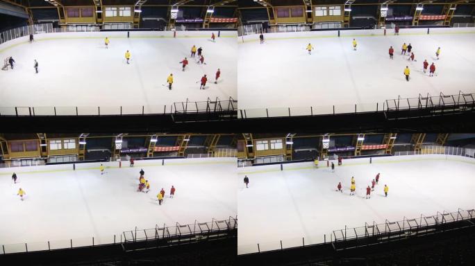 冰球（HD）打冰球训练日常曲棍球滑冰运动