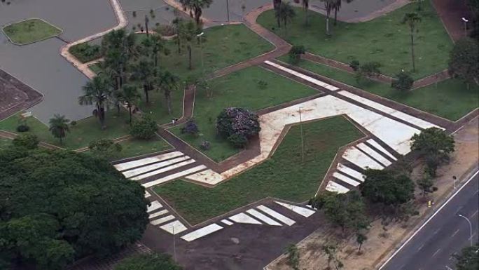 水晶广场-空中景观-联邦区,巴西利亚,巴西