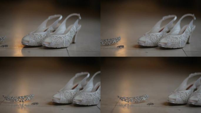 结婚鞋和皇冠