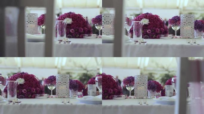 鲜花婚礼餐桌装饰婚礼