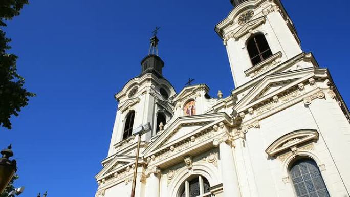 塞尔维亚Sremski Karlovci的古老东正教教堂